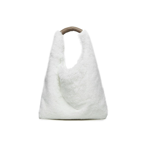 トライアングルファーハンドバッグ ワンハンドルトート 12-1069